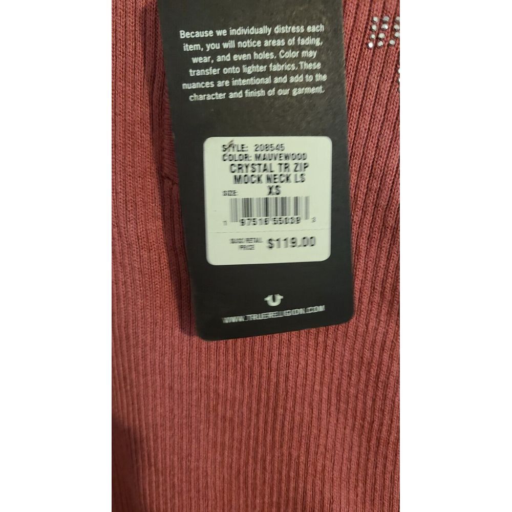 True Religion 1/4 zip sweater XS - Picture 4 of 5